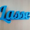 Namensschild 3d Drucken Blau Türschild 01