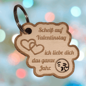 Schlüsselanhänger aus Echtholz mit liebevoller Aufschrift, perfekt als humorvolles und herzliches Geschenk. ❤️🗝️
