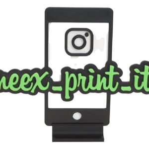 Personalisierter Instagram Aufsteller mit Farbauswahl
